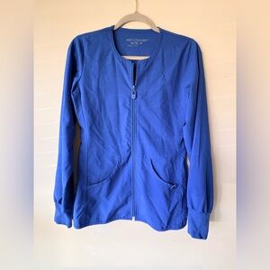 Med Couture Royal Blue Zip-Up Jacket